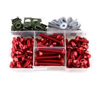Compatible With S1000RR For S1000R For S1000XR Motorcycle Fastener Clip Screw Bolts Screws Washers Clips Fairing Bolt Kit Motorcycle Bolt(Red)