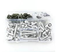 Compatible With S1000RR For S1000R For S1000XR Motorcycle Fastener Clip Screw Bolts Screws Washers Clips Fairing Bolt Kit Motorcycle Bolt(Silver)