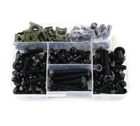 Compatible With S1000RR For S1000R For S1000XR Motorcycle Fastener Clip Screw Bolts Screws Washers Clips Fairing Bolt Kit Motorcycle Bolt(Black)