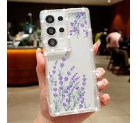 Compatible with Samsung Galaxy A15 4G/5G Case,Cute Flower Pattern Transparent Rhinestone Luxury Silicone Case,Non-Yellowing Soft Touch Protective Slim Shockproof Diamond Floral Cover,Flower A856