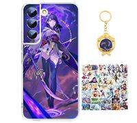 Compatible with Samsung Galaxy A23 5G Case Genshin Impact Beelzebul Anime Game Design [With Vision Keychain and 50pcs Stickers] Cartoon Transparent Soft Silicona Case for Samsung Galaxy A23 5G