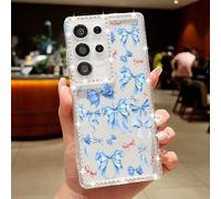 Compatible with Samsung Galaxy A36 5G Case,Cute Colorful Butterfly Pattern Transparent Rhinestone Luxury Silicone Case,Non-Yellow Soft Touch Protective Slim Shockproof Diamond Cover,Butterfly A871