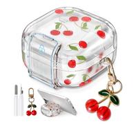 Compatible with Samsung Galaxy Bud 4 Pro Case / Buds4 Case with Lock Clip, Transparent TPU Galaxy Buds Pro 4 2026 Protective Cover for Girls Women
