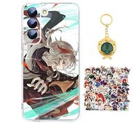 Compatible with Samsung Galaxy S20 Case Genshin Impact Kazuha Anime Game Design [With Vision Keychain and 50pcs Stickers] Cartoon Transparent Soft Silicona Case for Samsung Galaxy S20