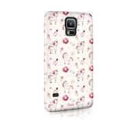 Compatible with Samsung Galaxy S8 Plus Tirita Hard Case Cover PRINTED GLITTER, NOT REAL GLITTER Magical Unicorns Heart Pastel Colours Pink Stars