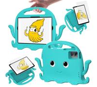 Compatible with Samsung Galaxy Tab A9+ / A9 Plus 11'' 2023 (SM-X210/X216/X218 Case, Lightweight Shockproof Kids Cover, Anti-Slip Corners Tablet Case with Shoulder Strap ZY (GREEN)