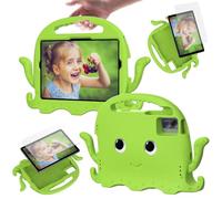 Compatible with Samsung Galaxy Tab A9+ / A9 Plus 11'' 2023 (SM-X210/X216/X218 Case, Lightweight Shockproof Kids Cover, Anti-Slip Corners Tablet Case with Shoulder Strap ZY (GRASS GREEN)