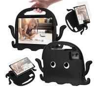 Compatible with Samsung Galaxy Tab A9+ / A9 Plus 11'' 2023 (SM-X210/X216/X218 Case, Lightweight Shockproof Kids Cover, Anti-Slip Corners Tablet Case with Shoulder Strap ZY (BLACK)