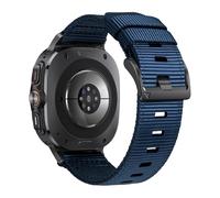 Compatible with Samsung Galaxy Watch Ultra Bands 47mm, Rugged Nylon Band for Galaxy Watch Ultra 47mm(2024), Adjustable Smartwatch Replacement band for Men, Dark Blue