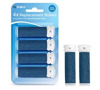 Compatible with Scholl Express Pedi - Refill Extra Coarse Replacement Rollers (Pack of 4)