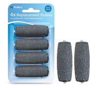 Compatible with Scholl Velvet Smooth - 4 Pack Extra Coarse Roller Refills