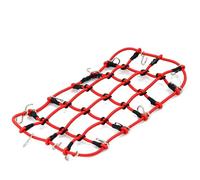 Compatible With SCX10 90046 For Tamiya CC01 D90 For Trax For TRX-4 For Defender 1/10 RC Crawler Car Accessories Elastic Luggage Net RC Spare Part(Red)