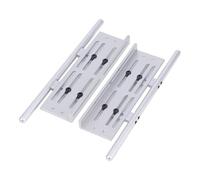 Compatible With SCX10 II 90046 For Wrangler For TRX4 For YiKong CC01 TF2 1/8 1/10 RC Crawler Car Parts Side Sliders Plate Adjustable RC Accessories(Silver)