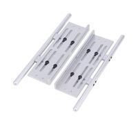 Compatible With SCX10 II 90046 For Wrangler For TRX4 For YiKong CC01 TF2 1/8 1/10 RC Crawler Car Parts Side Sliders Plate Adjustable RC Accessories(Silver)