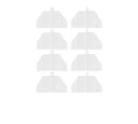 Compatible With SDJ06RM EVA Self-Cleaning Emptying Robot Vacuum Replacement Spare Parts Hepa Filter Side Brush Mop Cloths Rag(8 Pcs Filters)