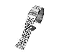 Compatible With Seiko PROSPEX abalone SRPA21J1/SRPE99K1 srp777 srpc25 773 strap Solid steel watch band wristband buckle Bracelet 22mm(Silver five beads)