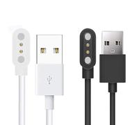 Compatible with Sekonda Active Go Smart Watch Charger, Lamshaw Magnetic USB Replacement Charging Compatible for Sekonda Mens 45mm Active Go Smart Watch (White+Black, USB A)