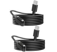 Compatible with Sekonda Active Go Smart Watch Charger, Lamshaw Magnetic USB Replacement Charging Compatible for Sekonda Mens 45mm Active Go Smart Watch (Black+Black, Type C)