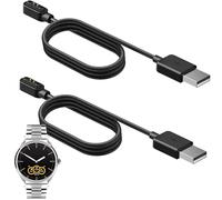 Compatible with Sekonda Hybrid Smart Watch Charger, Blueshaweu 2 Pin Magnetic USB Replacement Charging Compatible with Sekonda Hybrid Smart Watch 45mm (Black+Black)