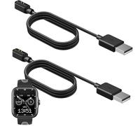 Compatible with Sekonda Motion Pro GPS Smart Watch Charger, Blueshaweu 2 Pin Magnetic USB Replacement Charging Compatible with Sekonda 39mm Motion Pro GPS Smart Watch 1.7" (Black+Black)