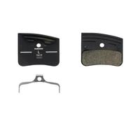 compatible with SHIMANO Set of resin brake pads, cooling fin, 4-piston caliper P