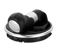 Compatible with Skoda for Fabia 2 MK2 for Combi for Scout for Roomster 2006 2007 2008 2009 2010 Car Gear Shift Knob Lever Boot Car Gear Stick Shift Knob(Black)(Silver)