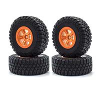 Compatible With Slash For Arrma For Senton For HuanQi 727 For Vkar 10SC For Hpi 4pcs Off-Road Tires 12mm Adapter Wheel For 1/10 RC Car RC Tire Set