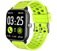 Compatible with Spade & Co Health Smartwatch 4 bands, Silicone Replacement Wristbands Sport Strap with Metal Buckle Compatible with Spade & Co Health Smartwatch 4 1.85 Inches (Green, 22mm size band)