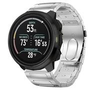Compatible with SUUNTO OCEAN bands, 22mm Solid Business Stainless Steel Metal Bands Compatible with SUUNTO OCEAN, RACE, RACE S, VERTICAL, 9 PEAK, 9 PEAK PRO, 5 Peak Watch Smartwatch (Silver, 22mm size