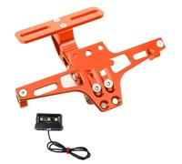 Compatible With Suzuki For DR200S For DR200SE For DR-Z250 For DRZ400E For DRZ400S DRZ400SM For TL1000R For SV1000/S DL1000 License Plate Frame Motorcycle License Holder(Orange)