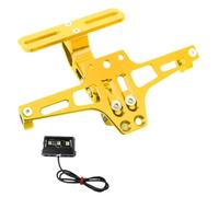 Compatible With Suzuki For DR200S For DR200SE For DR-Z250 For DRZ400E For DRZ400S DRZ400SM For TL1000R For SV1000/S DL1000 License Plate Frame Motorcycle License Holder(Yellow)