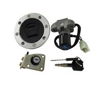 Compatible With Suzuki For GSF400 For Bandit GK7AA 1995-2000 Fuel Gas Tank Cap Cover Ignition Switch Lock For Seat Key