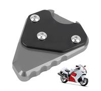 Compatible with SUZUKI HAYABUSA GSX1300R GSX-R 1300 GSXR Motorcycle Kickstand Foot Side Stand Extension Pad Support Plate Enlarge Extender Motorbike Accessories(grey)