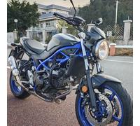 Compatible with Suzuki SV650 SV650X 2017-2025 Motorcycle Engine Guard Crash Bar Highway Bars with Impact Protection All Weather Motorbike Guard Engine Protector Accessories, Carbon Steel