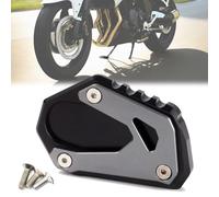 Compatible with Suzuki V-strom 800de 2023 2024 Motorcycle Kickstand Foot Side Stand Extension Pad, Aluminum Alloy Motorcycle Kickstand Foot Plate Enlarge Extender Support Plate Accessories(grey)