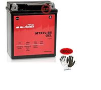 COMPATIBLE WITH SUZUKI VL Intruder LC 125 from 2000 to 2007 BATTERY ALREADY FOR USE MALOSSI MTX7L-BS FACTORY ACTIVATED GEL 6 AH AMP 12 V