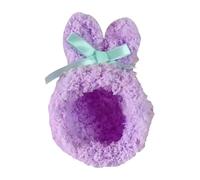 Compatible with Tamagotchi Case with Animal Ears, Soft Plush Cover with Ribbon Bow for Tamagotchi Paradise - Bear & Bunny Shaped Protector for Kids and Collectors (Purple)