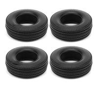 Compatible With Tamiya 1/14 RC Semi Tractor Truck Tipper For MAN For King For Hauler For ACTROS Parts 4pcs 25mm Hard Rubber Tires Rc car tires wheels rims