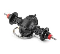 Compatible With Tamiya 1/14 RC Trailer Tractor Truck Upgrade Parts CNC Aluminium Alloy Front Rear Differential Axle Built-In Gear RC Front Rear Axle(Rear)