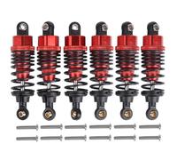 Compatible With Tamiya 1/18 Rc Car Upgrade Modification Replacement Accessories Parts 6pcs Metal Oil Shocks Absorbers RC Car Shocks Absorber(Red)