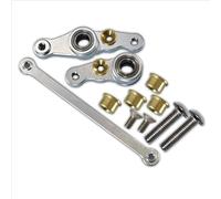 Compatible With Tamiya DF01 TA01 TA02 M1025 For HUMMER RC Car Upgrades Parts Accessories Metal Steering Components Assembly RC Car Parts(Silver)