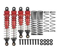 Compatible With Tamiya DT-02 DF-02 1/10 RC For Buggy Car For Chassis Upgrade Parts Accessories Front Rear Shocks Damper Kit RC Repair Parts(Red)