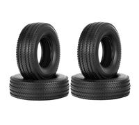 Compatible With Tamiya For MAN For King For Hauler 4Pcs 25Mm Hard Rubber Tires For 1/14 RC Semi Tractor Truck Tipper Upgrade Parts RC Tyre Set