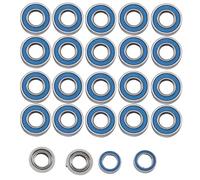 Compatible With Tamiya For MF01X RC Car Upgrade Parts 24Pcs Replacement Sealed Bearing Kit Flanged Bearing Modification Accessories RC Car Parts