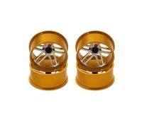 Compatible With Tamiya For MINI 4WD RC Car Parts Upgrade Parts Lightweight Wheels Homemade 23.5mm Metal Aluminum Color Wheels RC Spare Part(Yellow)