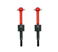 Compatible With Tamiya For TT-01 For TT-02 TA04 53792 1/10 RC Car Upgrade Parts CVD Aluminum Alloy For Universal Drive Shaft RC Car Accessories(Red,2pcs)