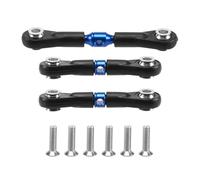 Compatible With Tamiya For TT-02 TT-02T 1/10 RC Car Upgrade Parts Accessories 3Pcs Steering Link Rod Servo Rod Blue RC Spare Part