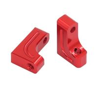 Compatible With Tamiya For TT-02 XV-01 TB-03 1/10 RC Car Upgrade Parts Accessories 2Pcs Metal Servo Bracket Fixing Suitable RC Car Accessories(Red)