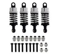 Compatible With Tamiya For TT01 For TT02 1/10 RC Car Upgrade Parts Accessoriess Metal Shock Absorbers Oil Damper Set RC Car Shock Absorber(Silver,4pcs)