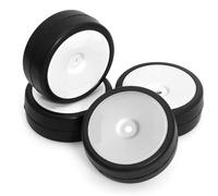 Compatible With Tamiya For TT01 For TT02 XV01 For HPI HSP 4Pcs 65x25mm High Grip Hot Melt Tires 1/10 Scale RC Car Upgrade Set(W251 40degrees)
